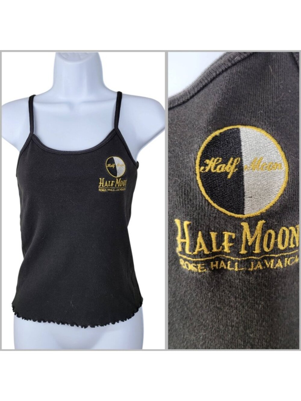 Vintage Y2K Tank Top Size Medium Half Moon Resort Rose Hall Jamaica souvenir